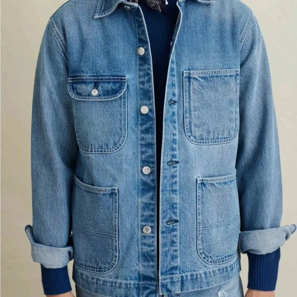 Alex Mill - Work Jacket in Vintage Wash Denim XL - Picture 1 of 7